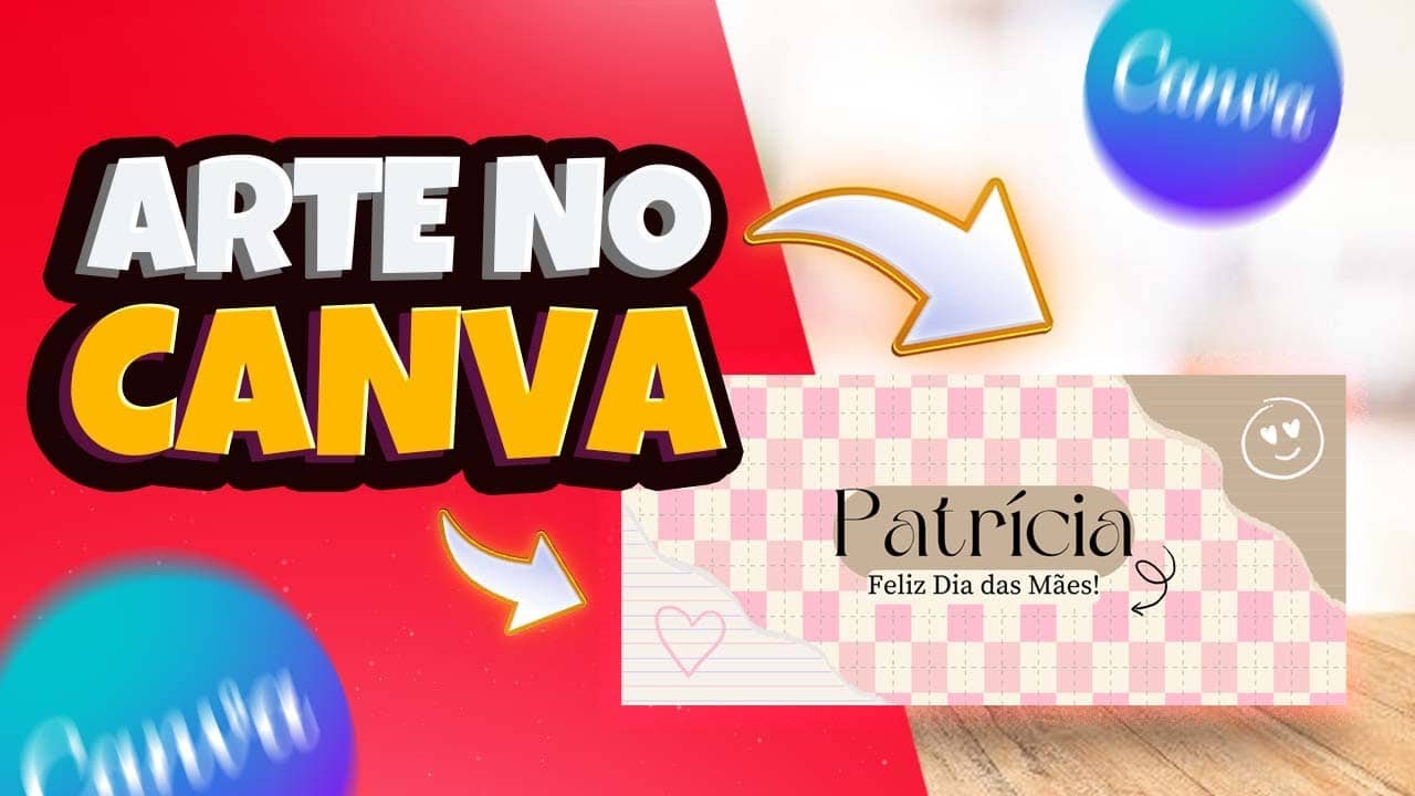 Criando Arte para Caneca no Canva: Dia das Mães