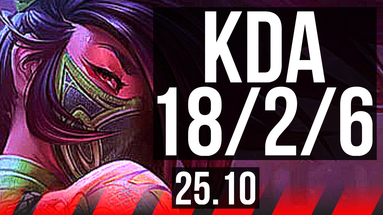 AKALI vs WARWICK (TOP) | 18/2/6, Legendary | NA Master | 25.10