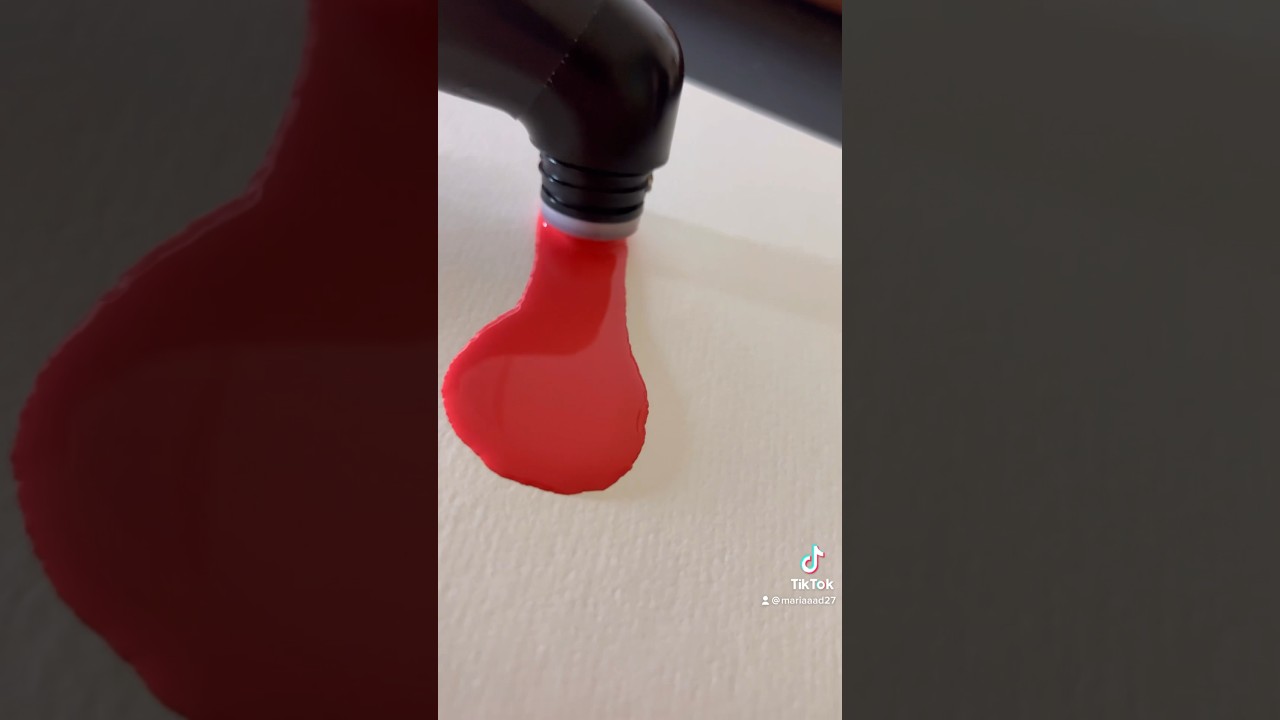 Activating My THICK Red ❤️ POSCA MOP&rsquo;R! #shorts #posca #red