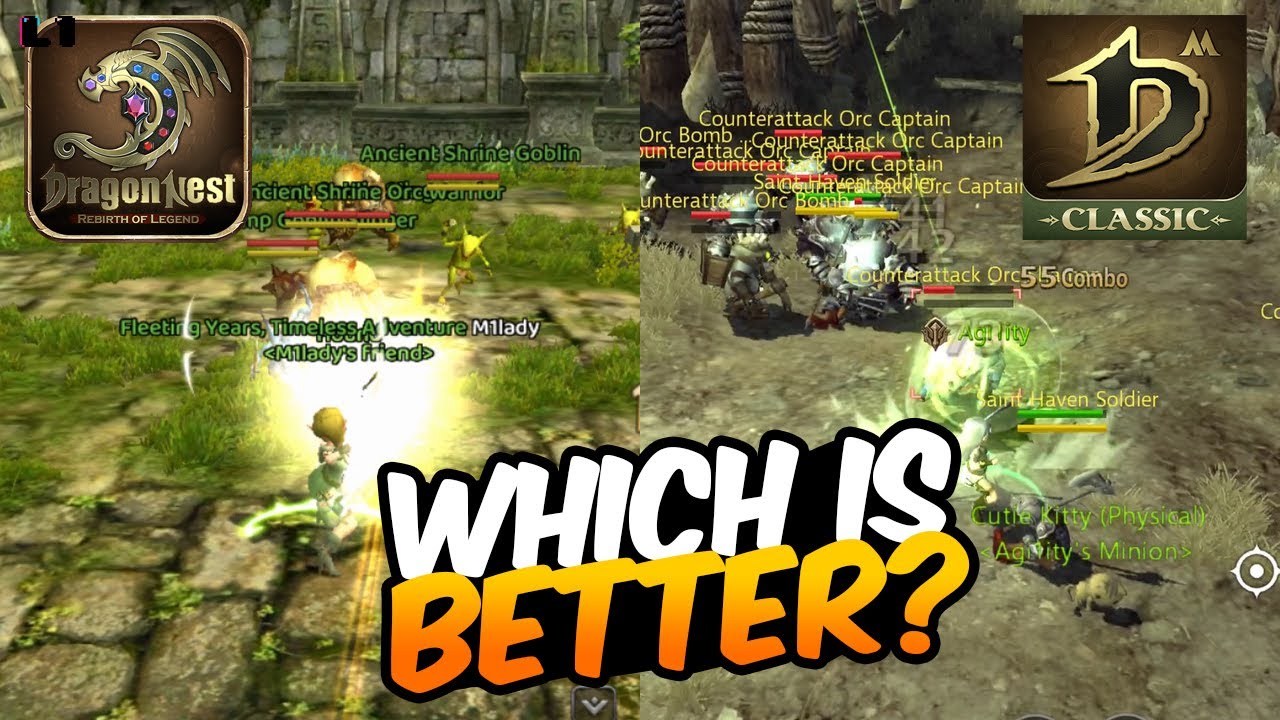 Dragon Nest Rebirth of Legend & Dragon Nest M: Classic - First Impression & Comparison