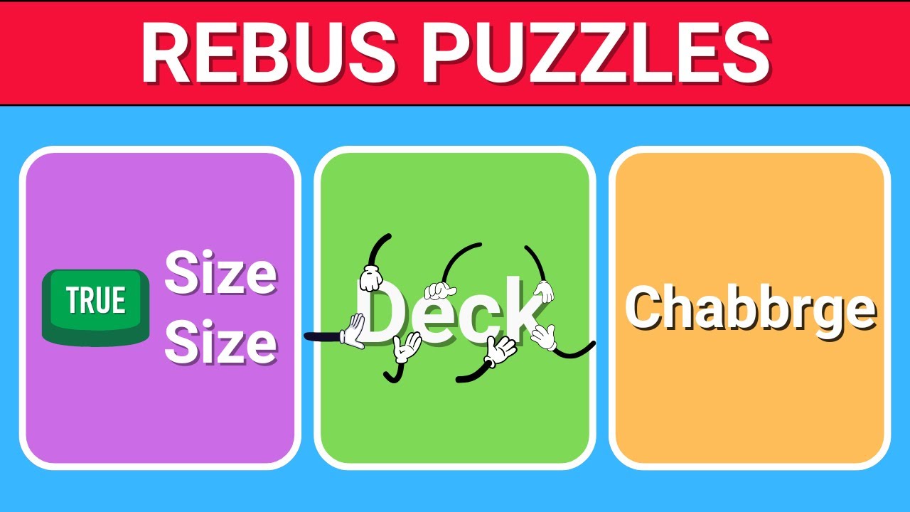 REBUS Puzzle with Answers!