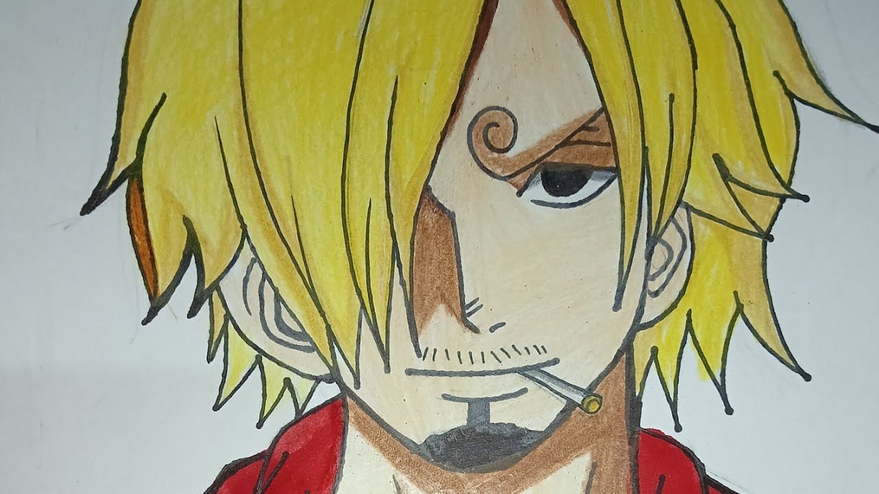 Drawing sanji from one piece #anime #Yash Draws 95