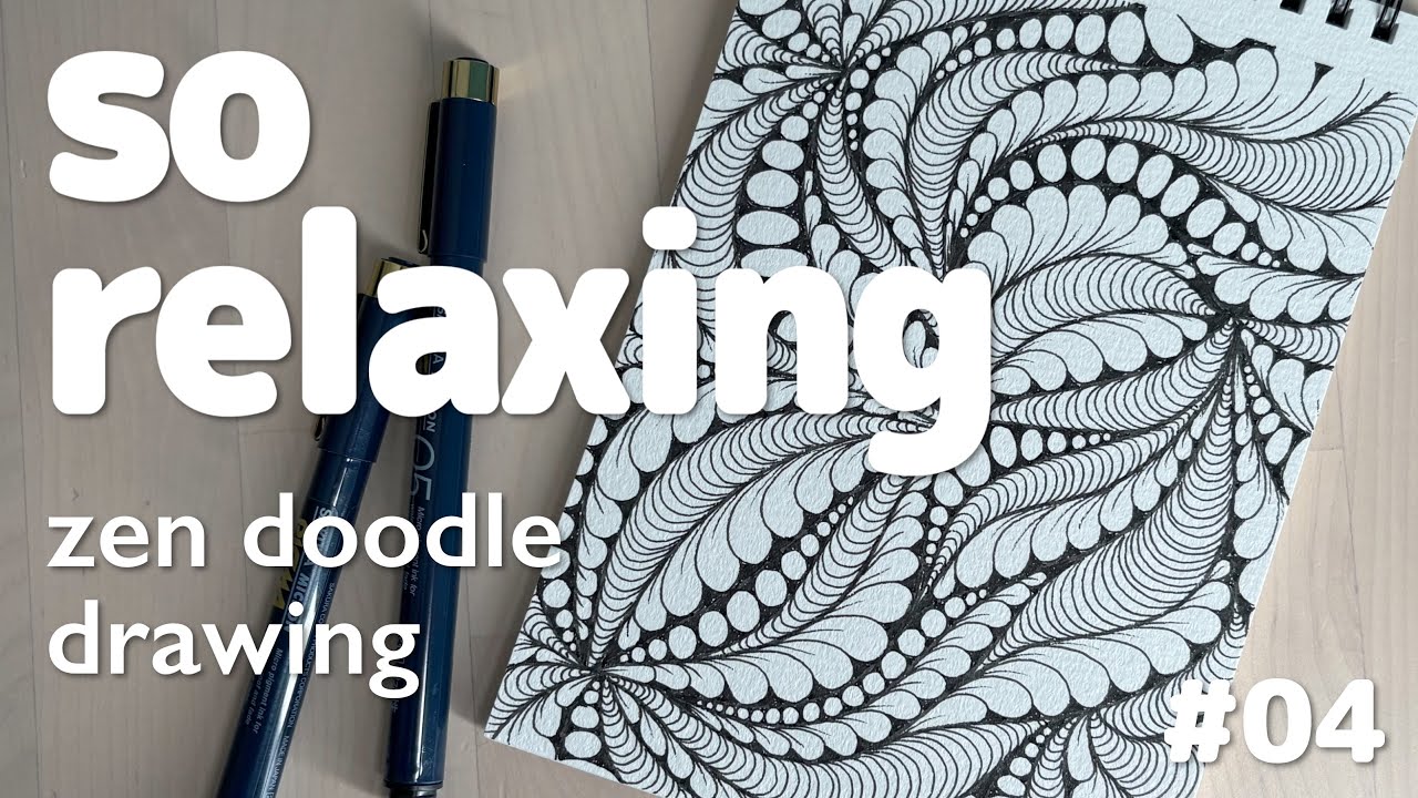 Most Satisfying Zen Doodle Art | So Relaxing & Easy to Draw