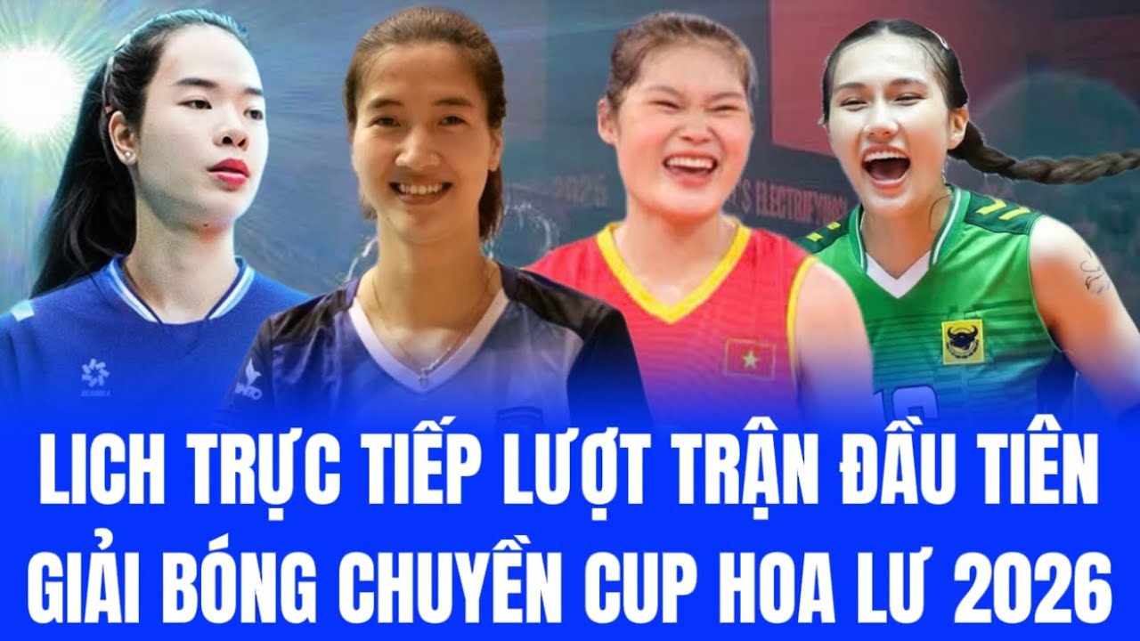 🔴Lịch trực tiếp lượt trận đầu tiên Cup Hoa Lư 2026