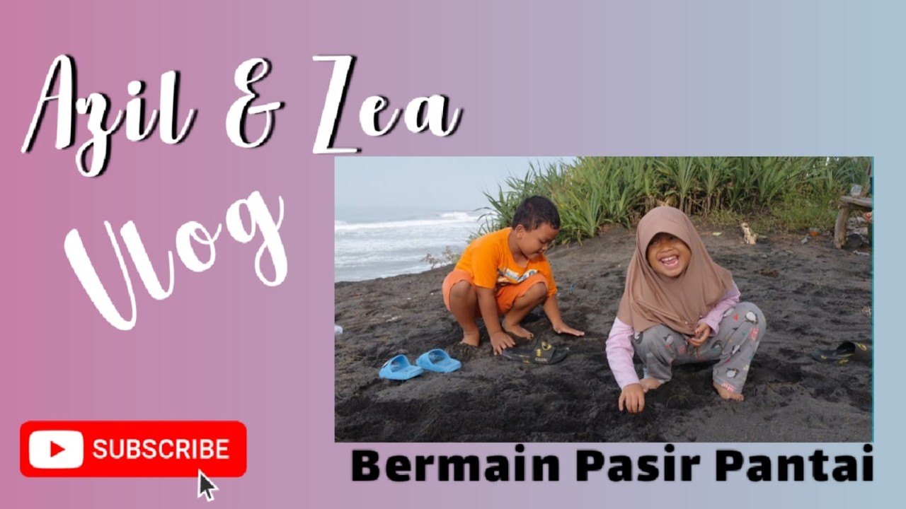 seru  !! Bermain Pasir Dipantai || Vlog