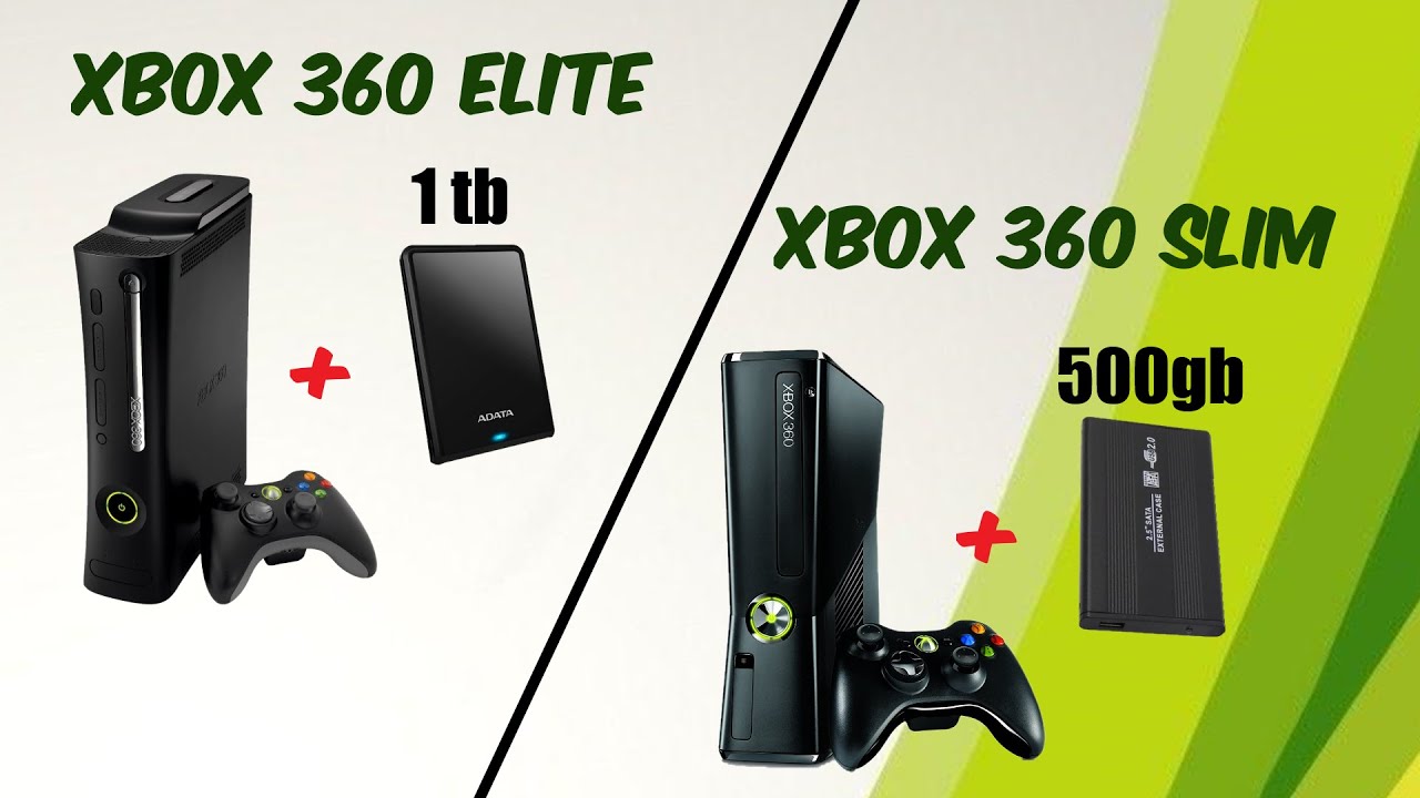 UPGRADE DE ARMAZENAMENTO NOS MEUS XBOX 360 / ELITE com 1tb e Slim com 500gb
