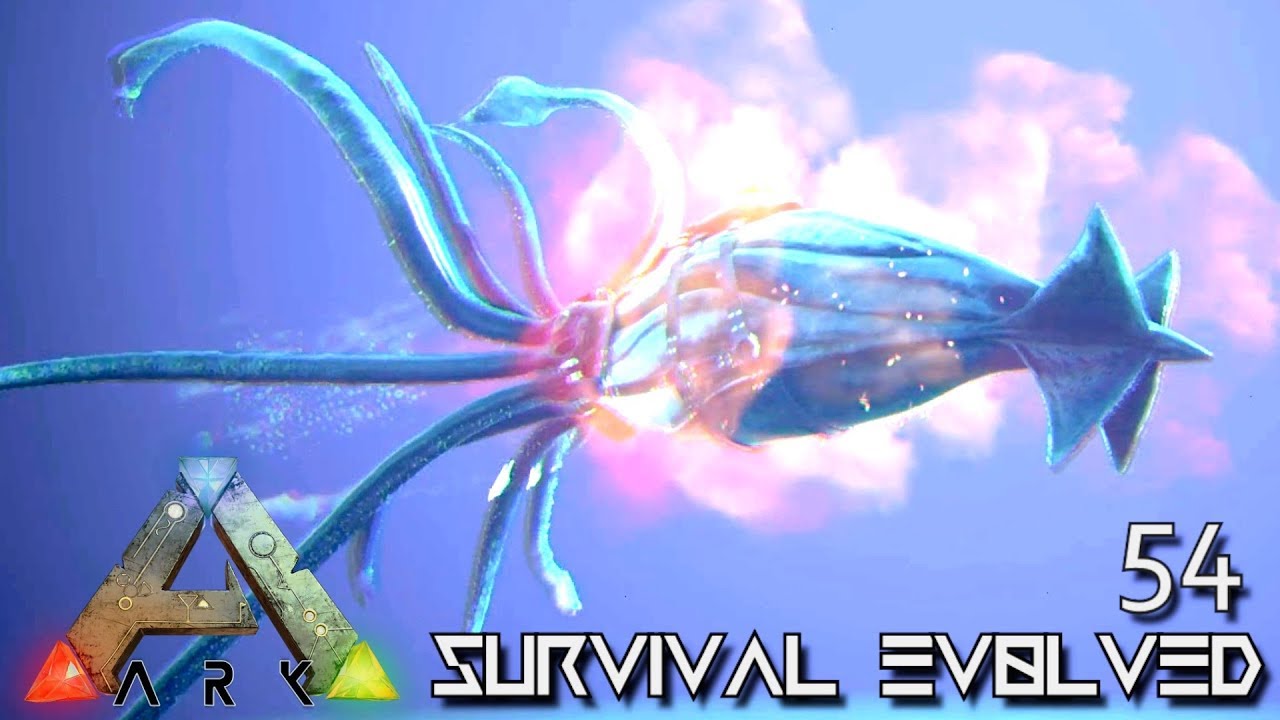 ARK: SURVIVAL EVOLVED - ALPHA TUSOTEUTHIS GIANT SQUID E54 !!! (МОДИРОВАНО ARK EXTINCTION CORE)
