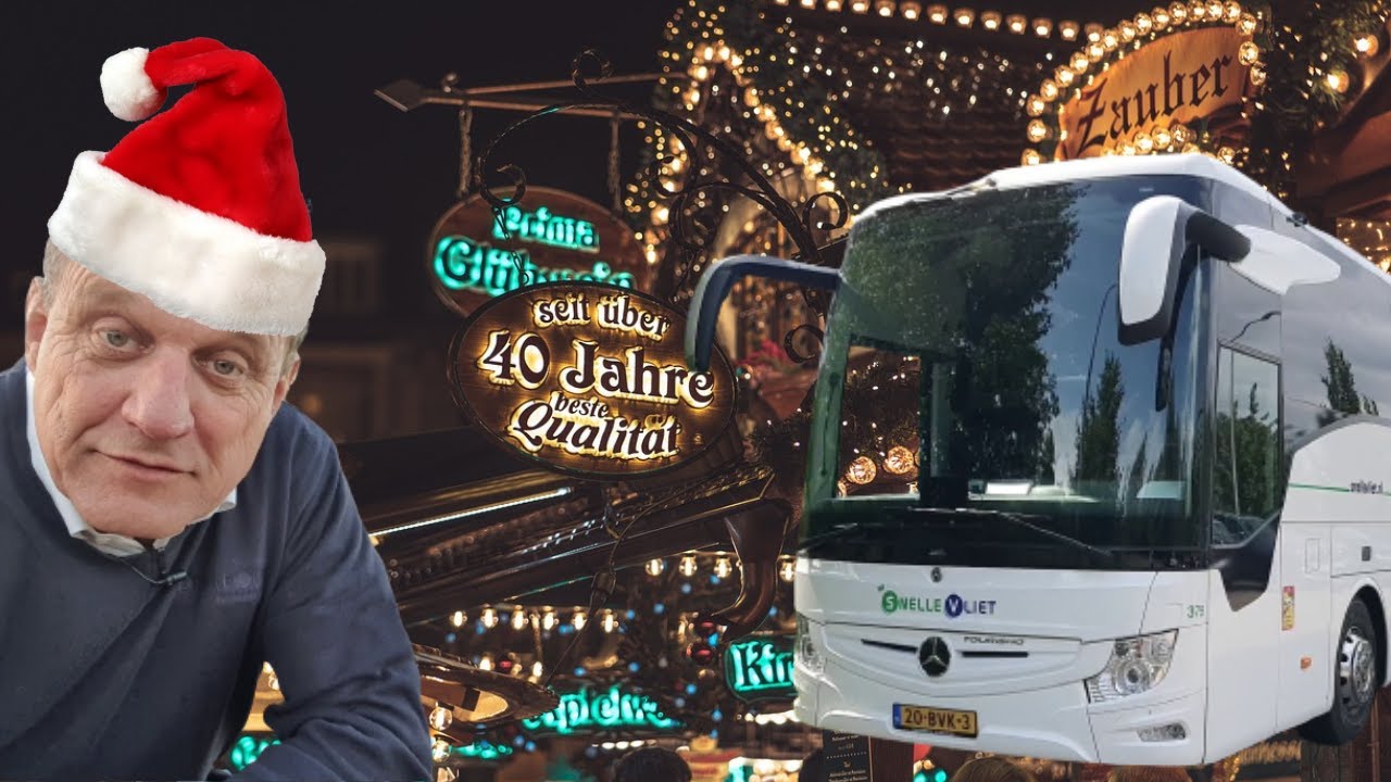 MET DE TOURINGCAR NAAR DE KERSTMARKT IN ESSEN ! POSEREN BIJ DE KUIP EN SMALLE STRATEN IN ROTTERDAM !