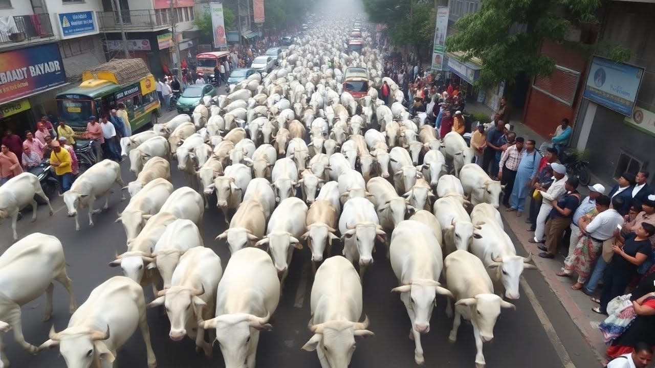 5.2 Million Sacred Stray Cows Become India's Biggest Problem