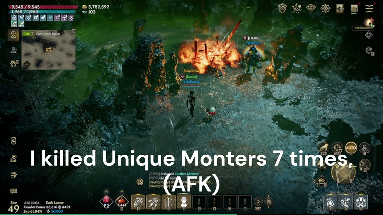 LORDNINE - Reward after killing Unique Monster