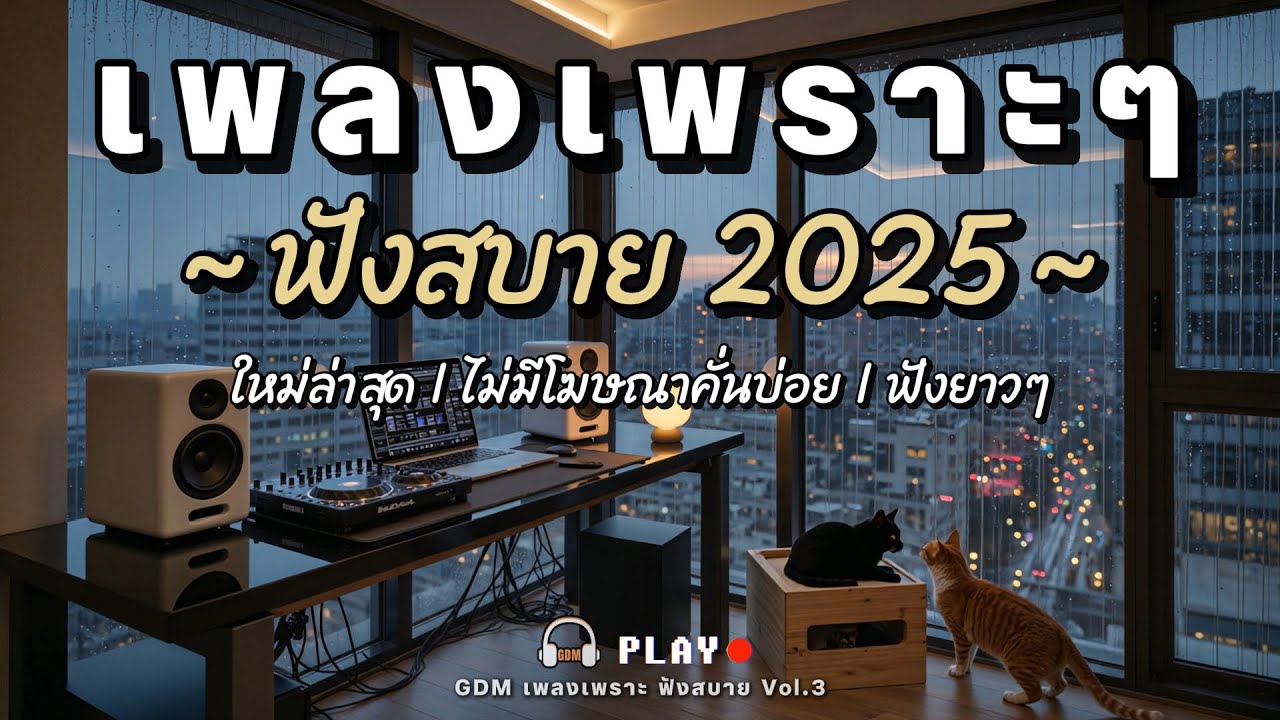 รวมเพลงเพราะๆ ฟังสบาย 2025 | ใหม่ล่าสุด ไม่มีโฆษณาคั่นบ่อย | GDM Vol.3