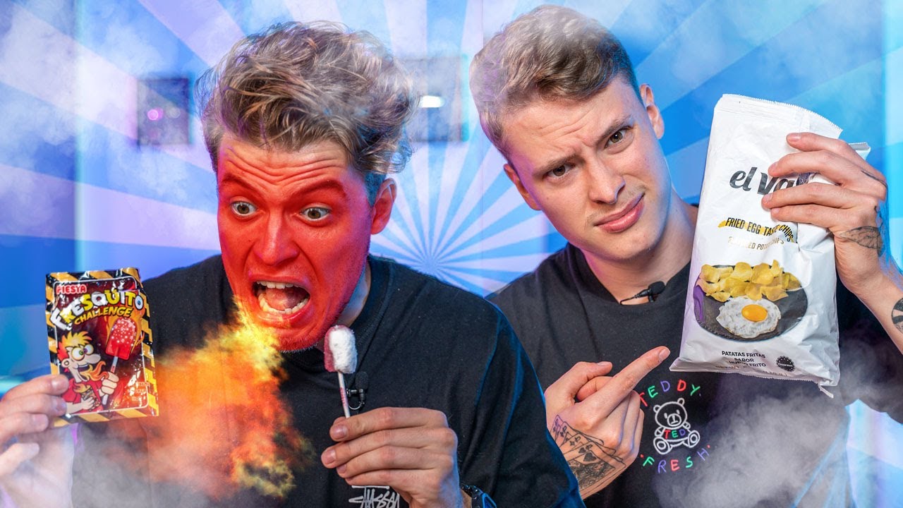 Vajcové Chipsy a Extrémne Chilli Lízatko! Španielska Ochutnávka Sladkostí