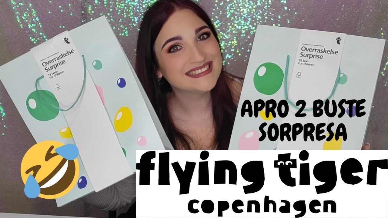 APRO 2 BUSTE SORPRESE FLYING TIGER -  DA GUARDARE FINO ALLA FINE -