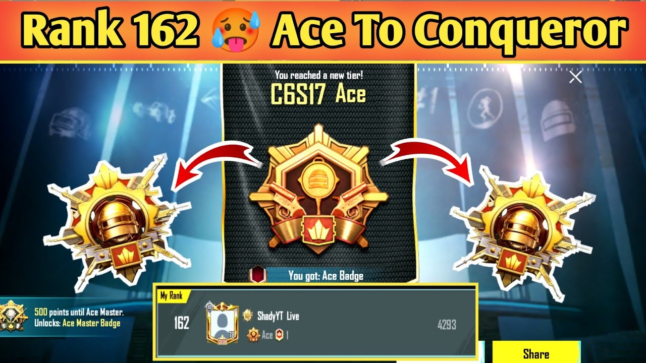 Ace To Conqueror Strategy🔥 Can I get Conqueror?🤔 | Conqueror rank push tips and tricks✅
