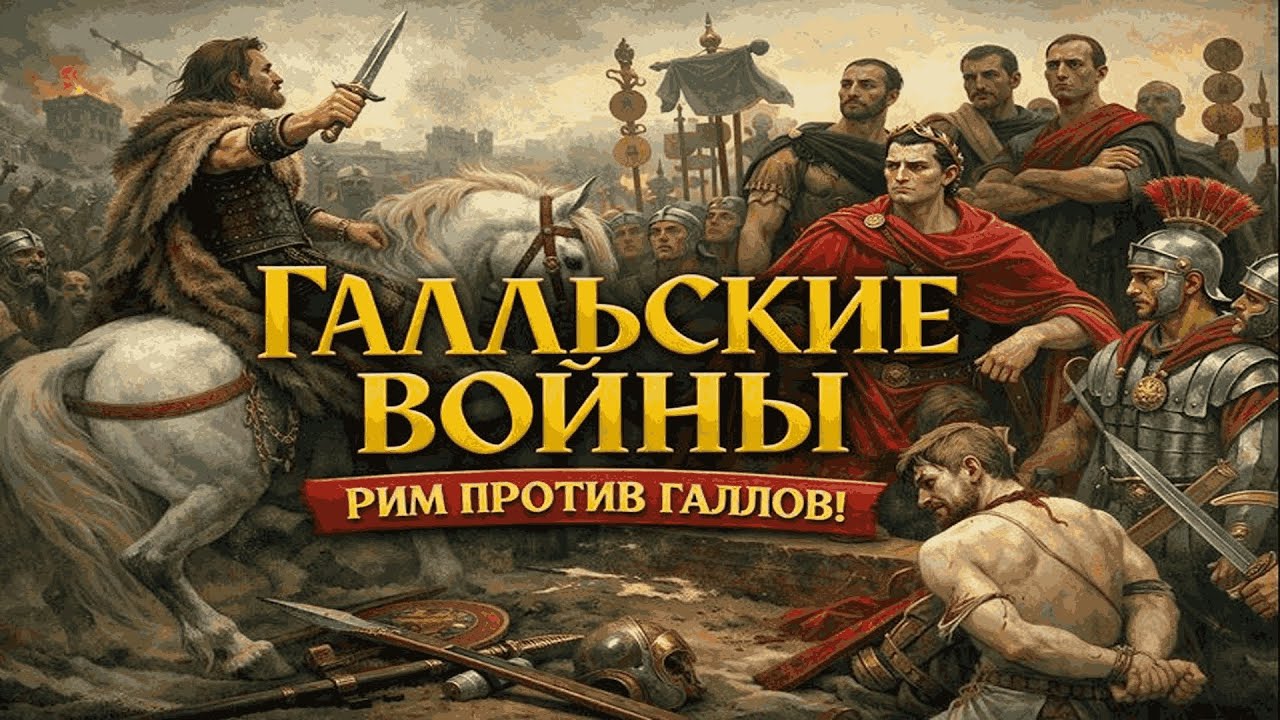 Полная ИСТОРИЯ ГАЛЛЬСКОЙ ВОЙНЫ Цезаря: от гельветов до АЛЕСИИ