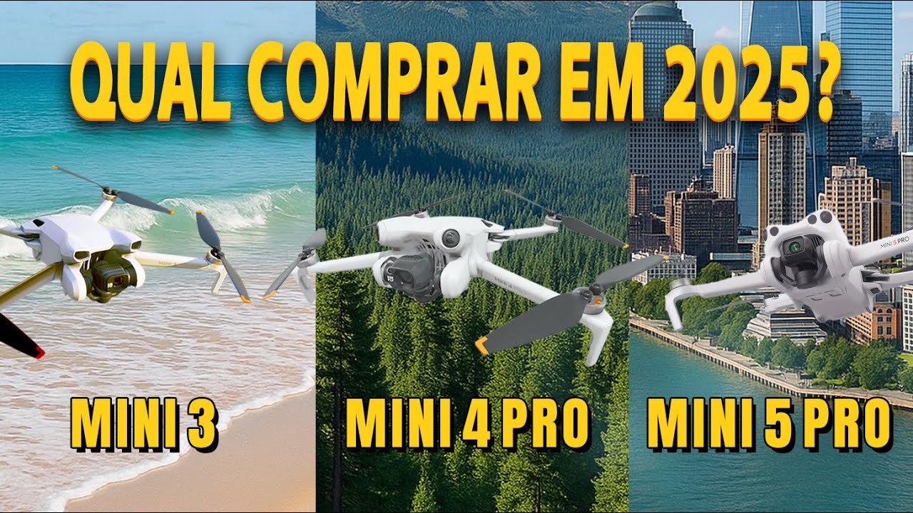 Dji mini 3 vs Mini 4 pro: Qual comprar? #dronebrasil #djimini3 