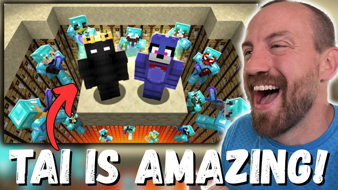 WATCHING Tai for the FIRST TIME!!! (2 Trappers VS 20 Minecraft Pros REACTION!)
