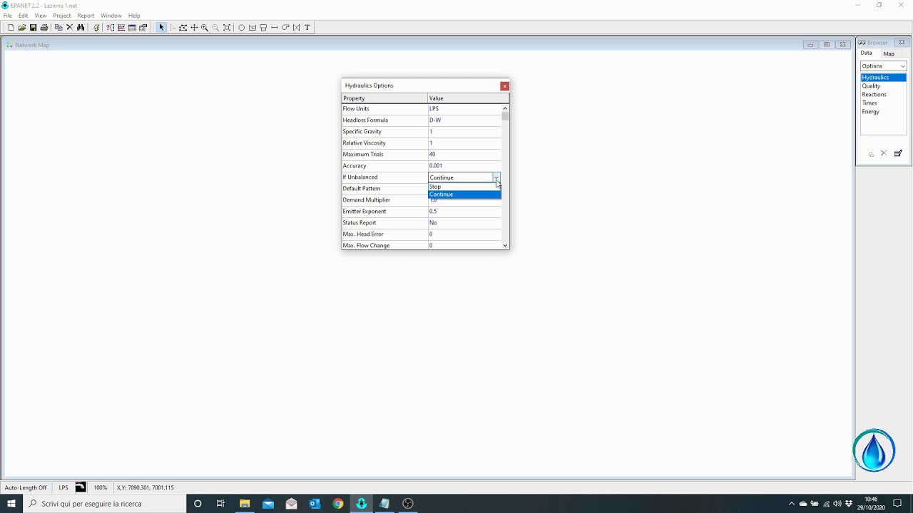 TUTORIAL EPANET - Lezione 1 - Nuovo progetto e impostazioni iniziali [SUB - ENG]