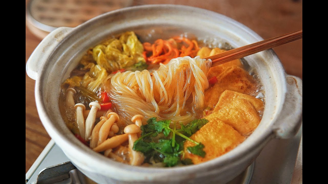 「素食」酸菜粉絲煲|【Vegan】Sauerkraut Vermicelli Hot Pot