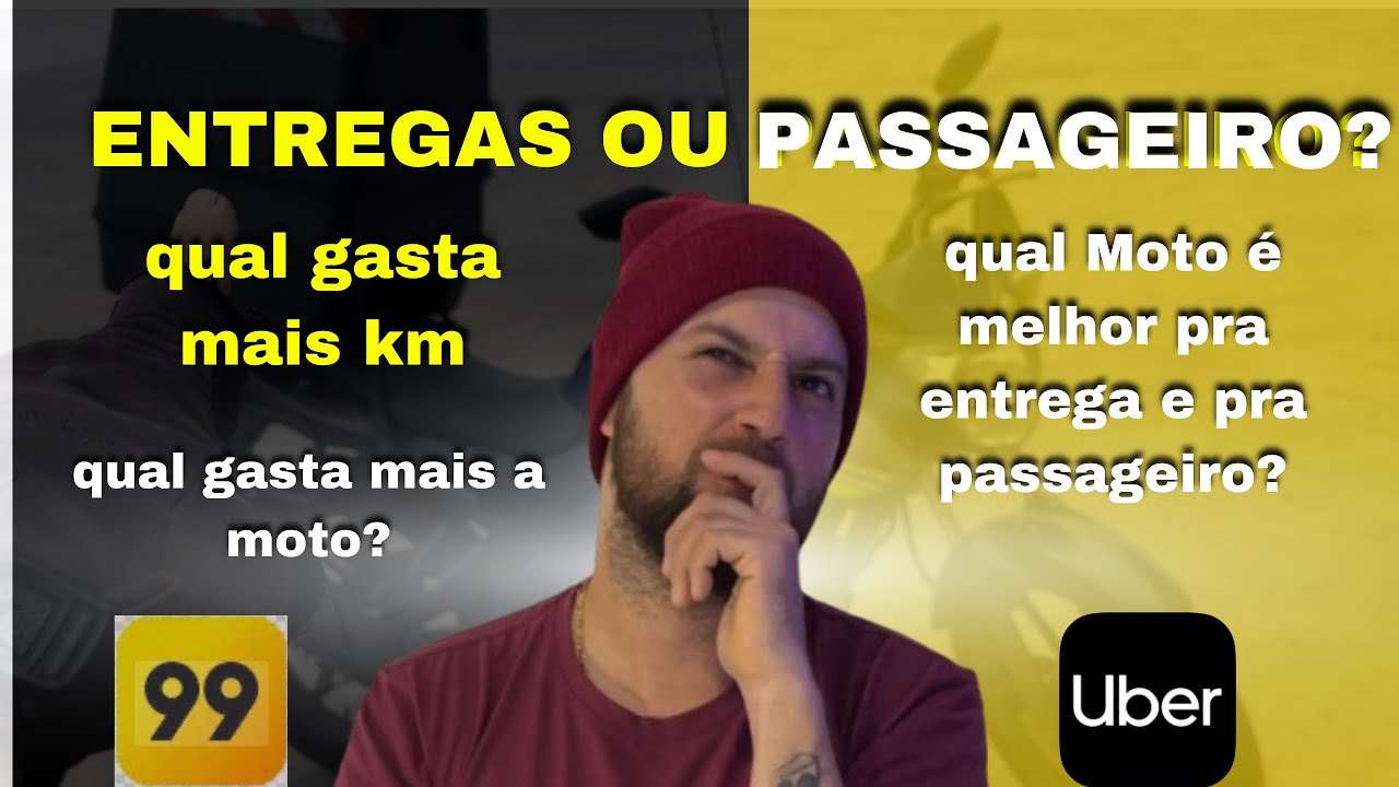99 moto e uber moto | entrega ou passageiro ? | opinião sincera