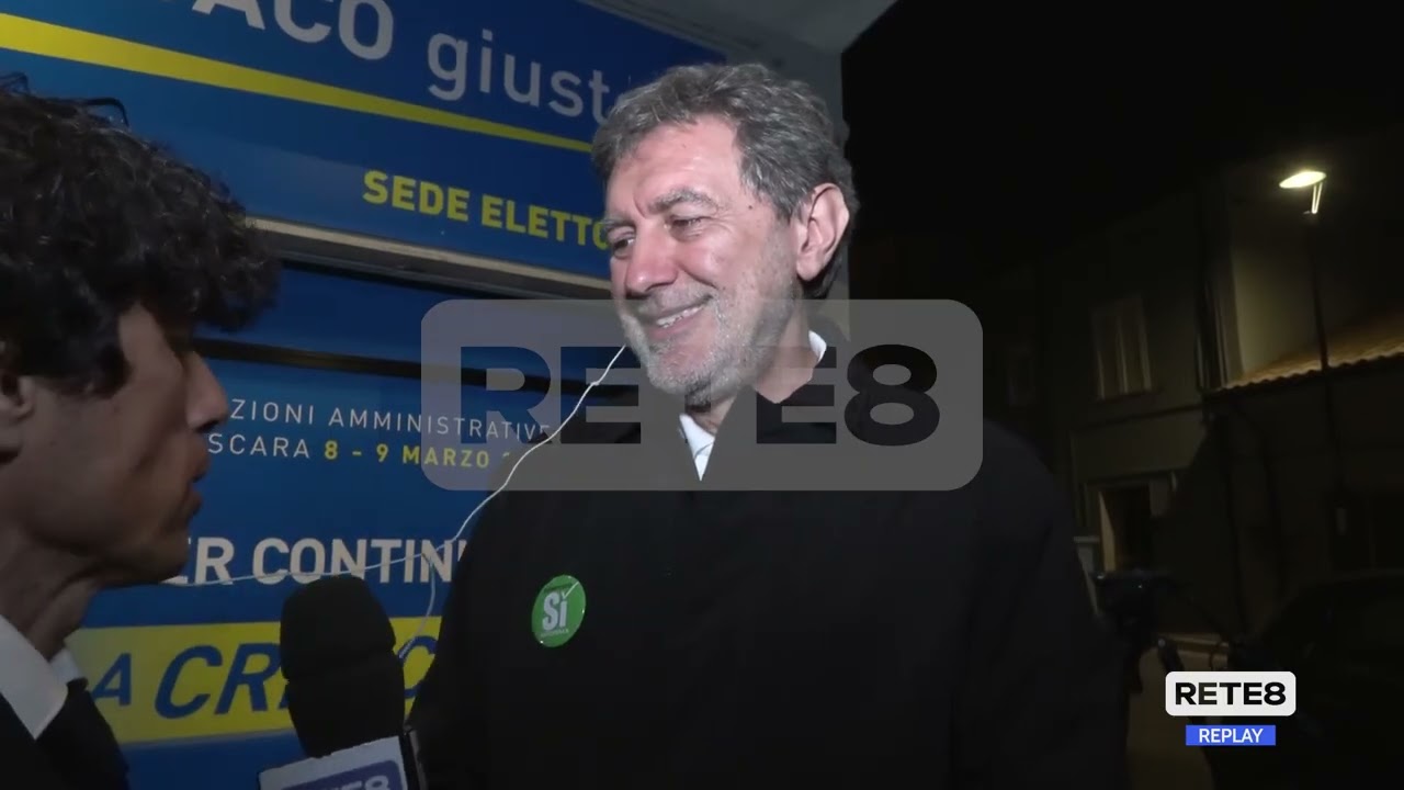 Elezioni bis Pescara - Il commento del presidente Marco Marsilio