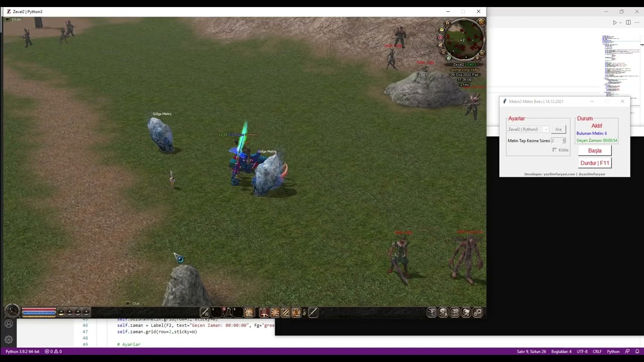 Metin2 Game Bot with OpenCV GUI #3
