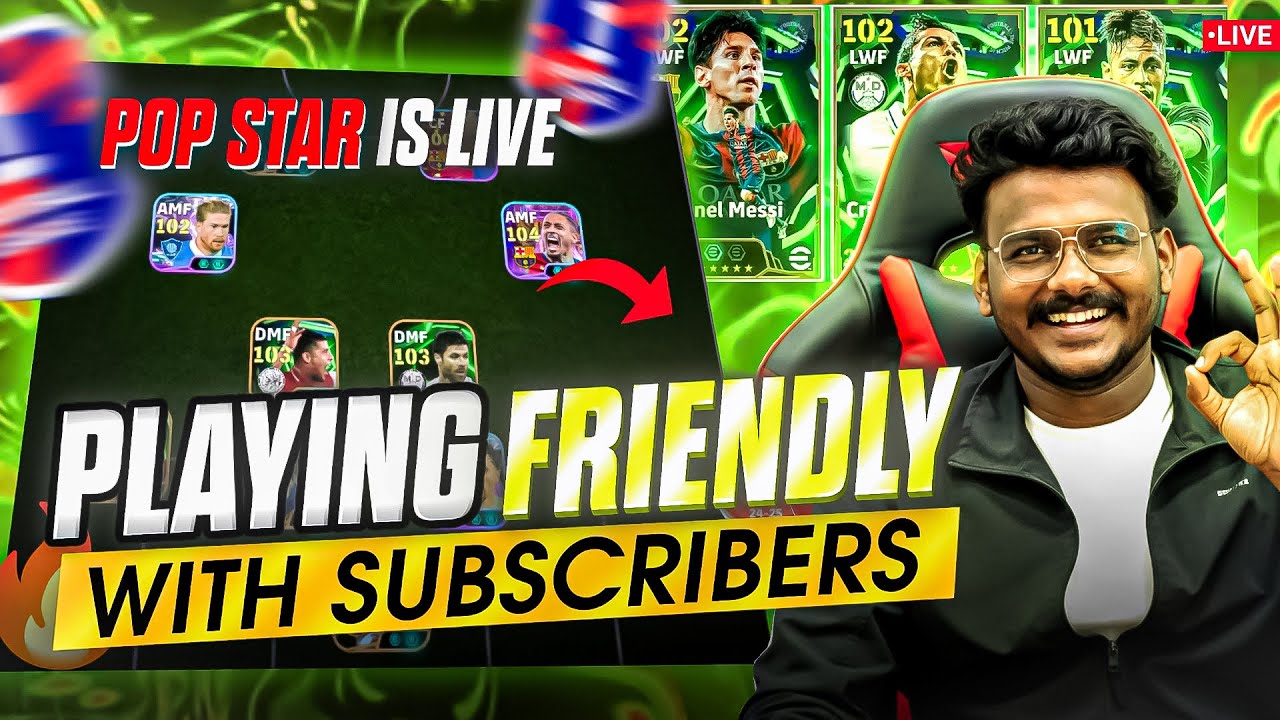 Rank push to top 1000🔥and friendly match with subscribers #efootballmobile #efootball