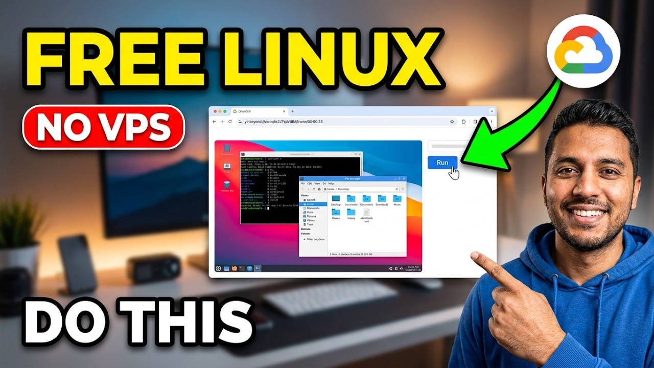 FREE Linux GUI Desktop on Google Cloud Shell (2026) | No VPS Required