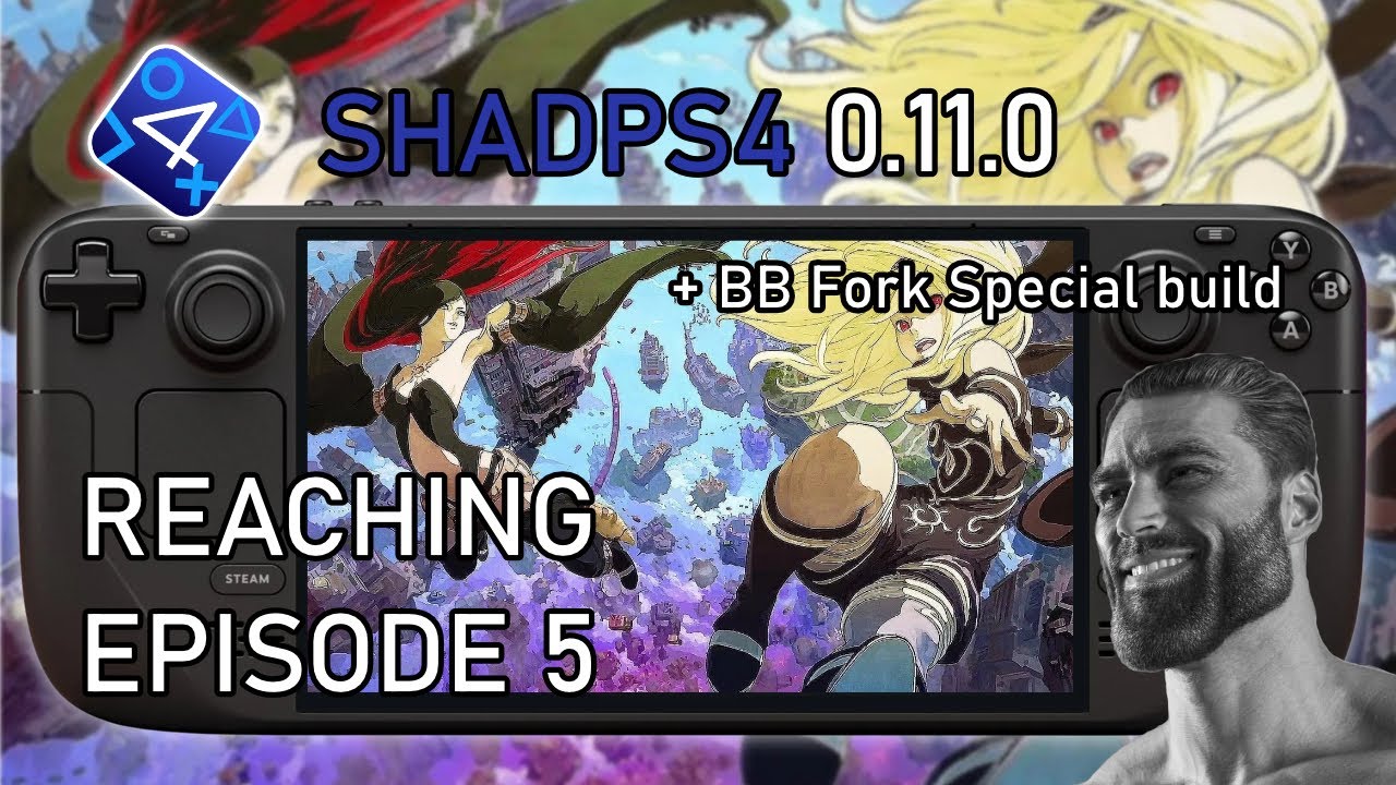 Gravity Rush 2 on Steam Deck — shadps4 reaching Jirga Para Lhao Chapter 2