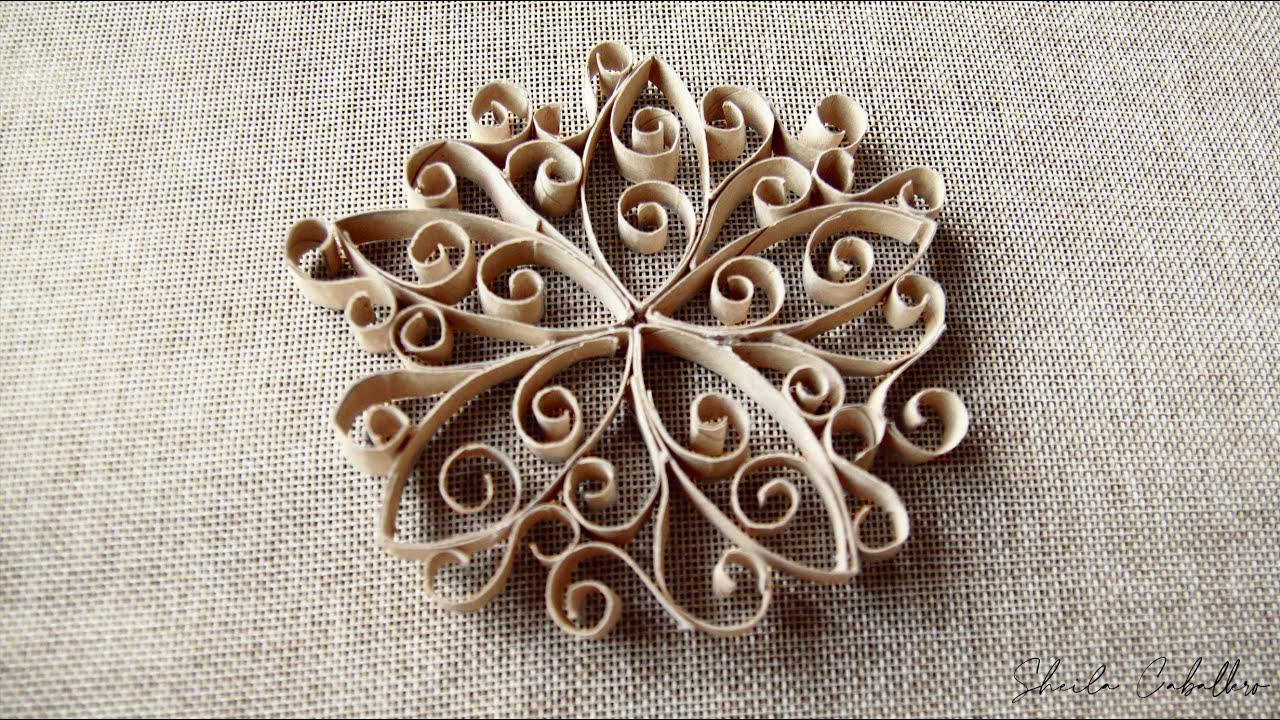MANDALA con TUBOS de PAPEL HIGIÉNICO