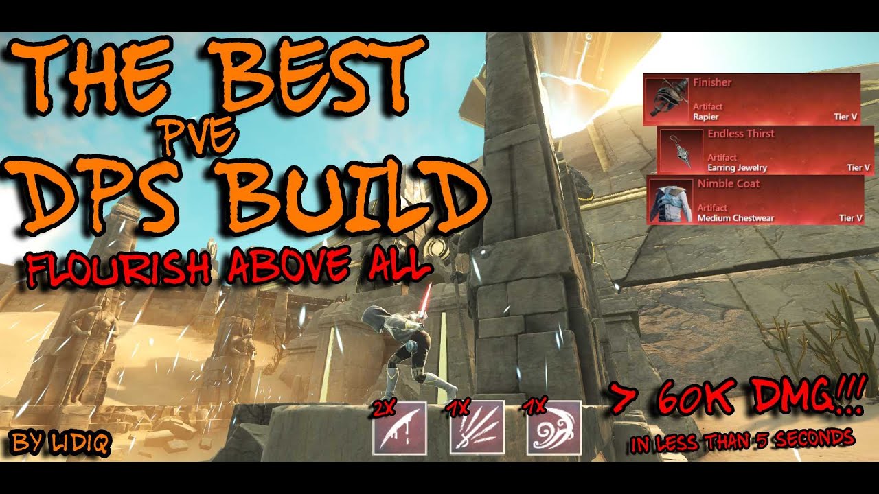 TOP DPS Build in New World⬆️🩸The one and only Flourish and Finish fully explained🩸