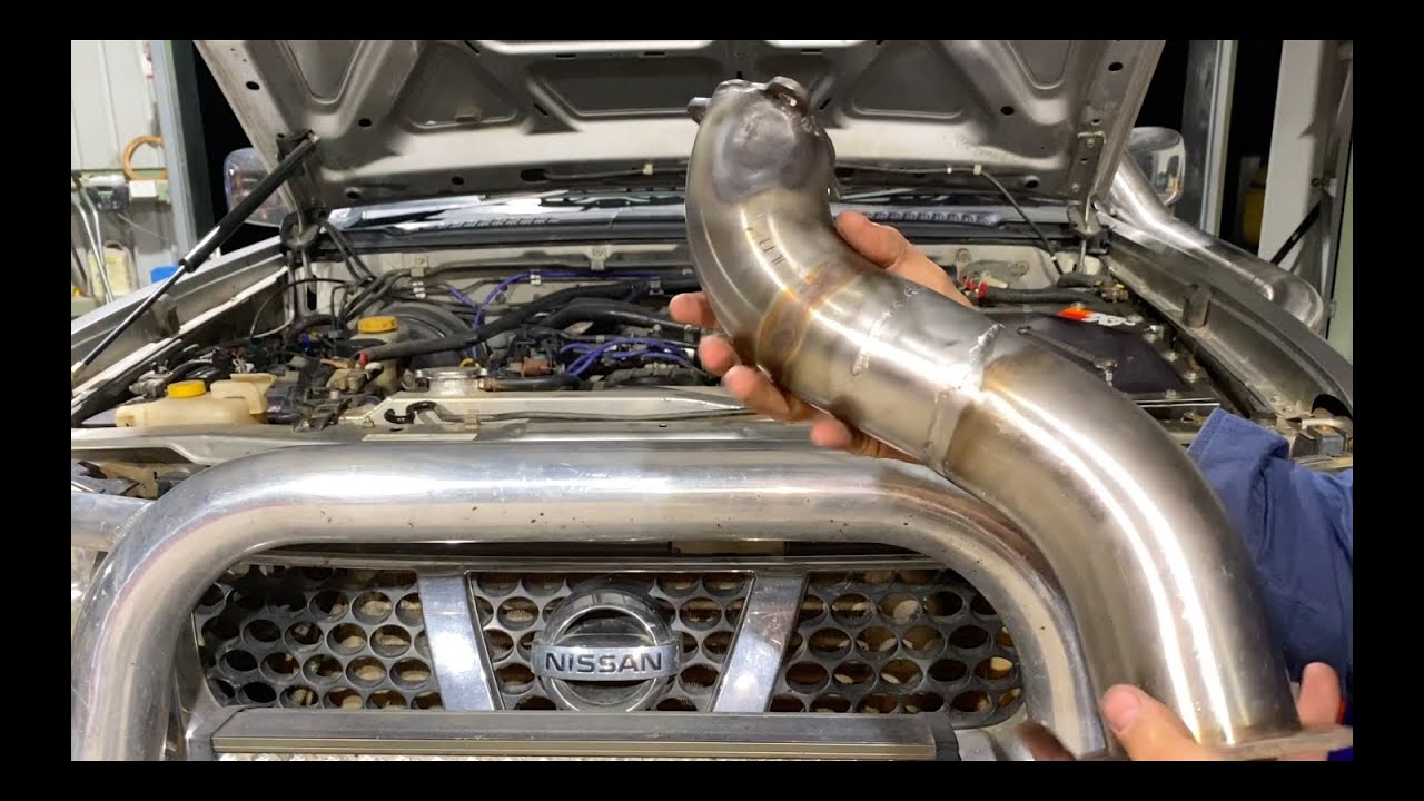 ZD30 Navara to Patrol Turbo Conversion Pt2 - Dump Pipe