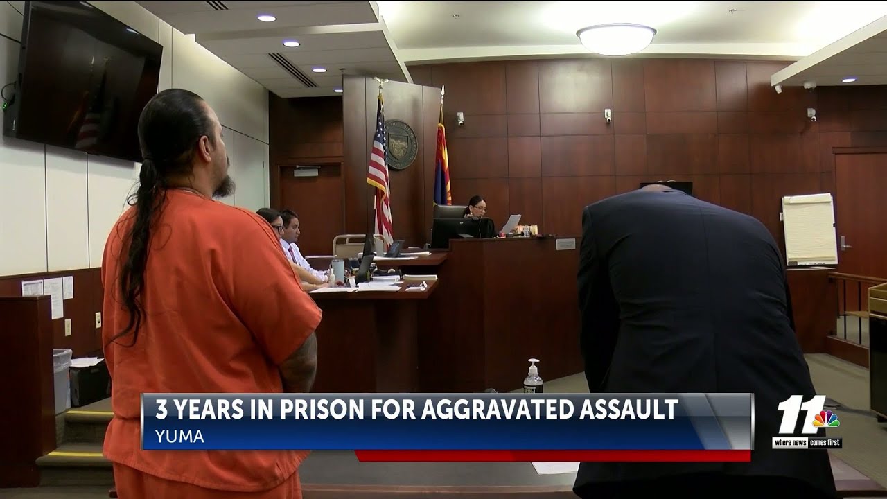 Man sentenced to three years in prison for aggravated assault