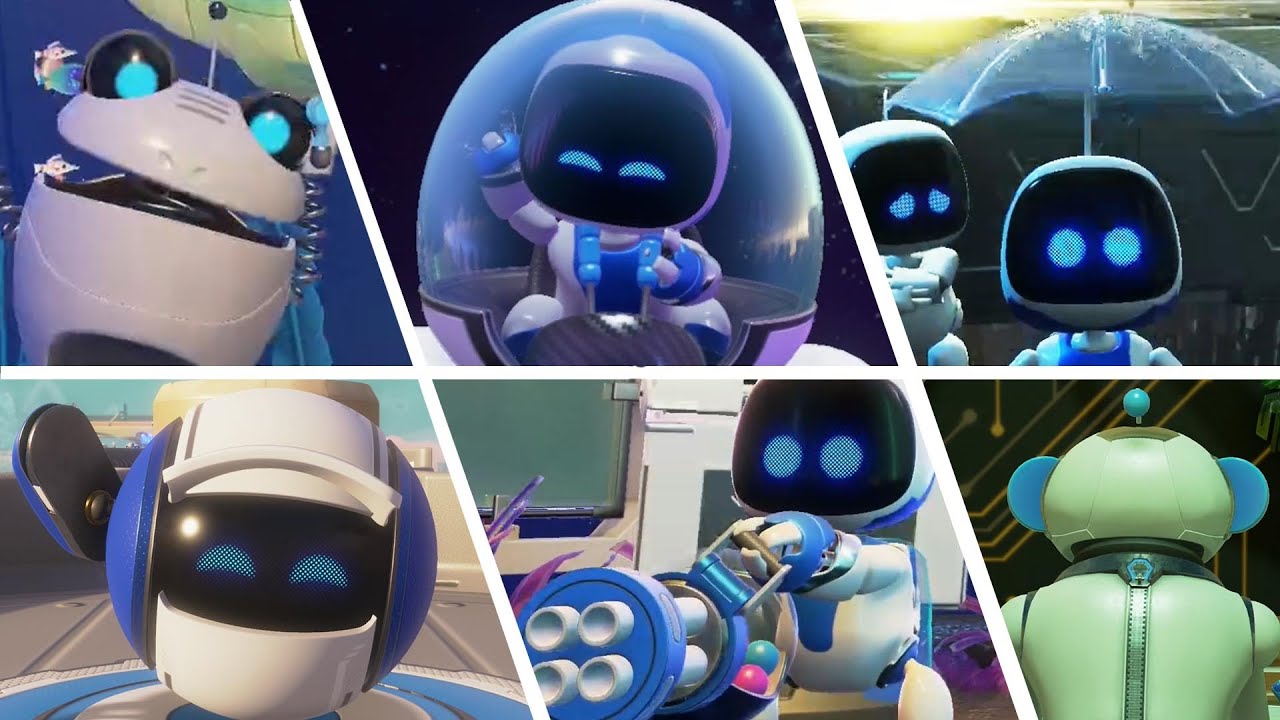 Astro's Playroom All Power-Ups & Bot Transformations