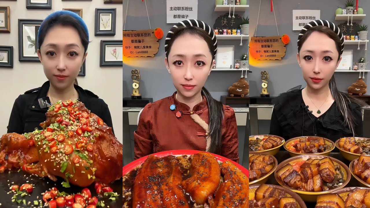 Mukbang #50 : Eat pig brain belly pork 🍖🍖, ,Noodles🍜🍜..#belly #mukbang #eatingshow #delicious  