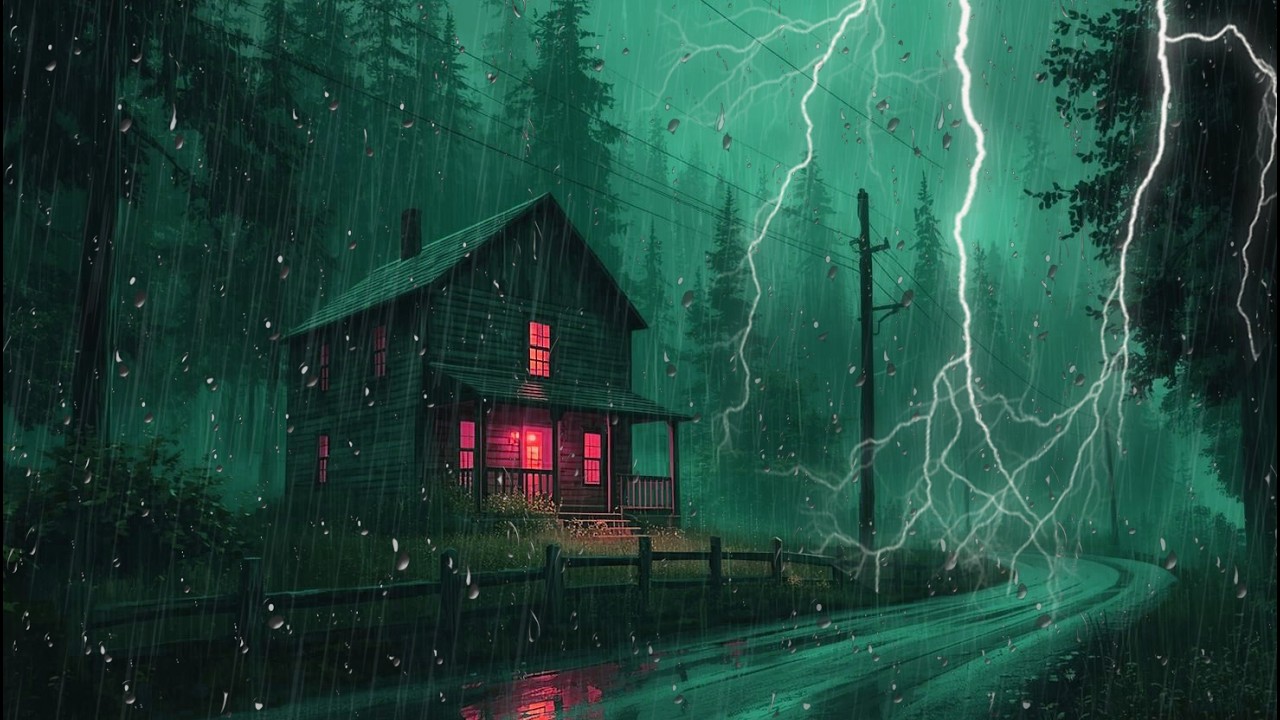 🌧️ Peaceful Night Rain Sounds for Deep Sleep and Relaxation | Fall Asleep Fast Tonight,,