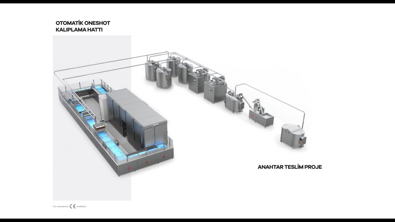 Automatic One Shot Chocolate Moulding Line