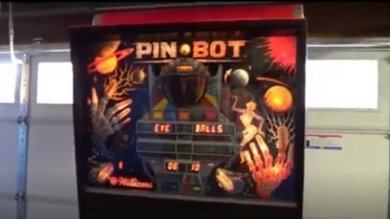 PINBOT PINBALL MACHINE BY WILLIAMS 1986