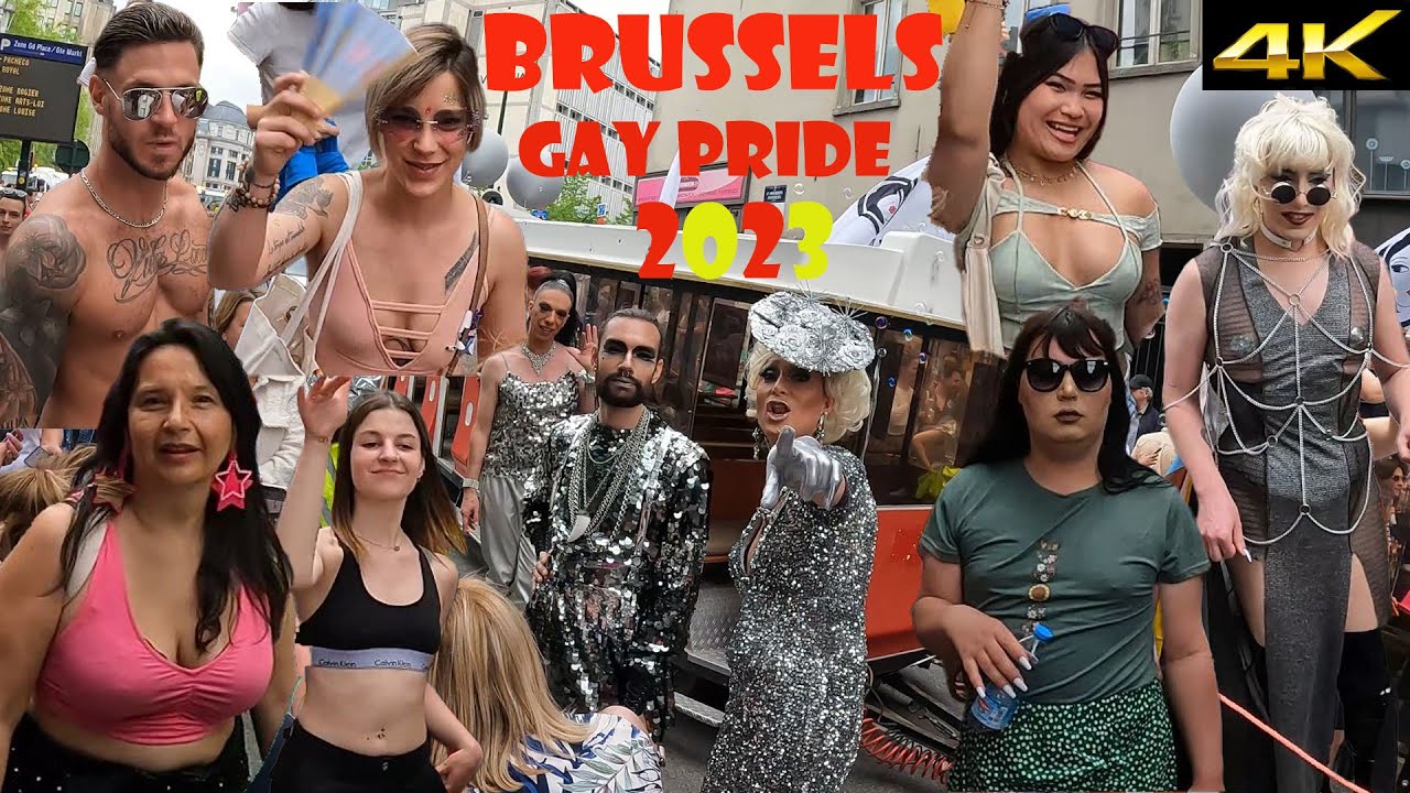 Brussels gay pride parade 2023 part-8. The most cozy and warmest gay parade 2023