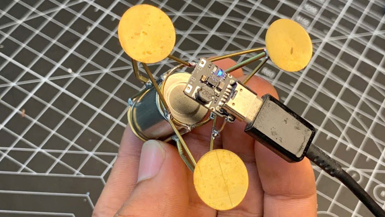 [Satisfying] DIY survival camping backup led light - from copper wire modeled after a space lander#3