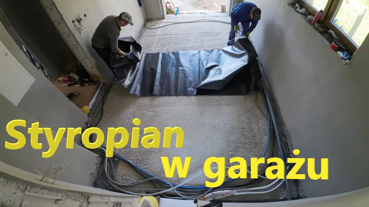 Układamy styropian podłogowy w garażu