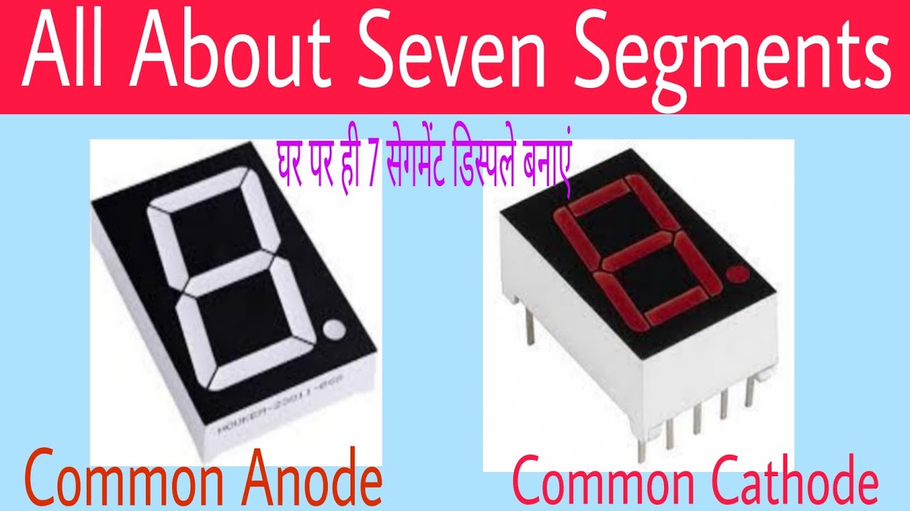 #Seven Segments Display चेक करना सीखे।#Common Anode 7 segment।#common 7 segment display#mahavirsingh