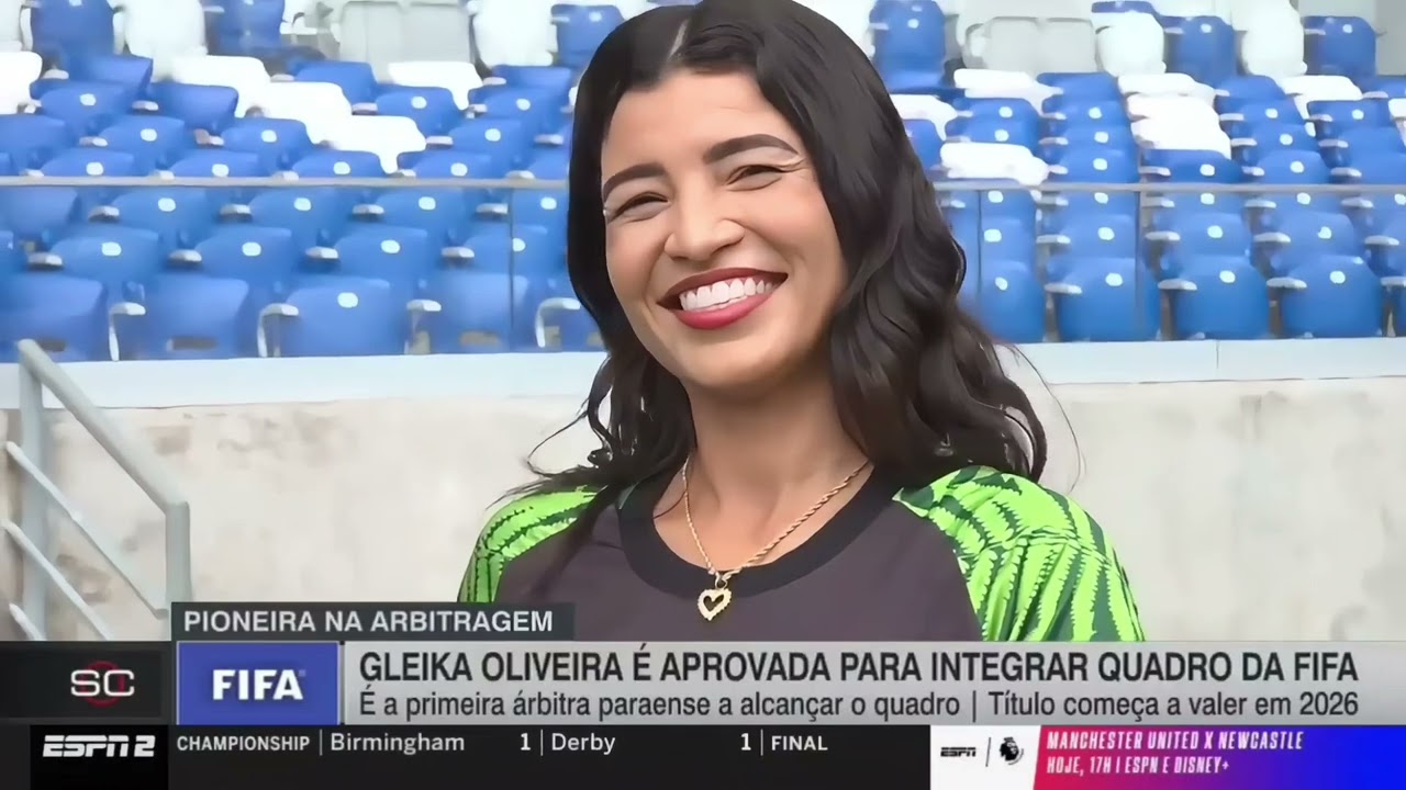 Gleika Pinheiro: Primeira paraense arbitra central da  FIFA 