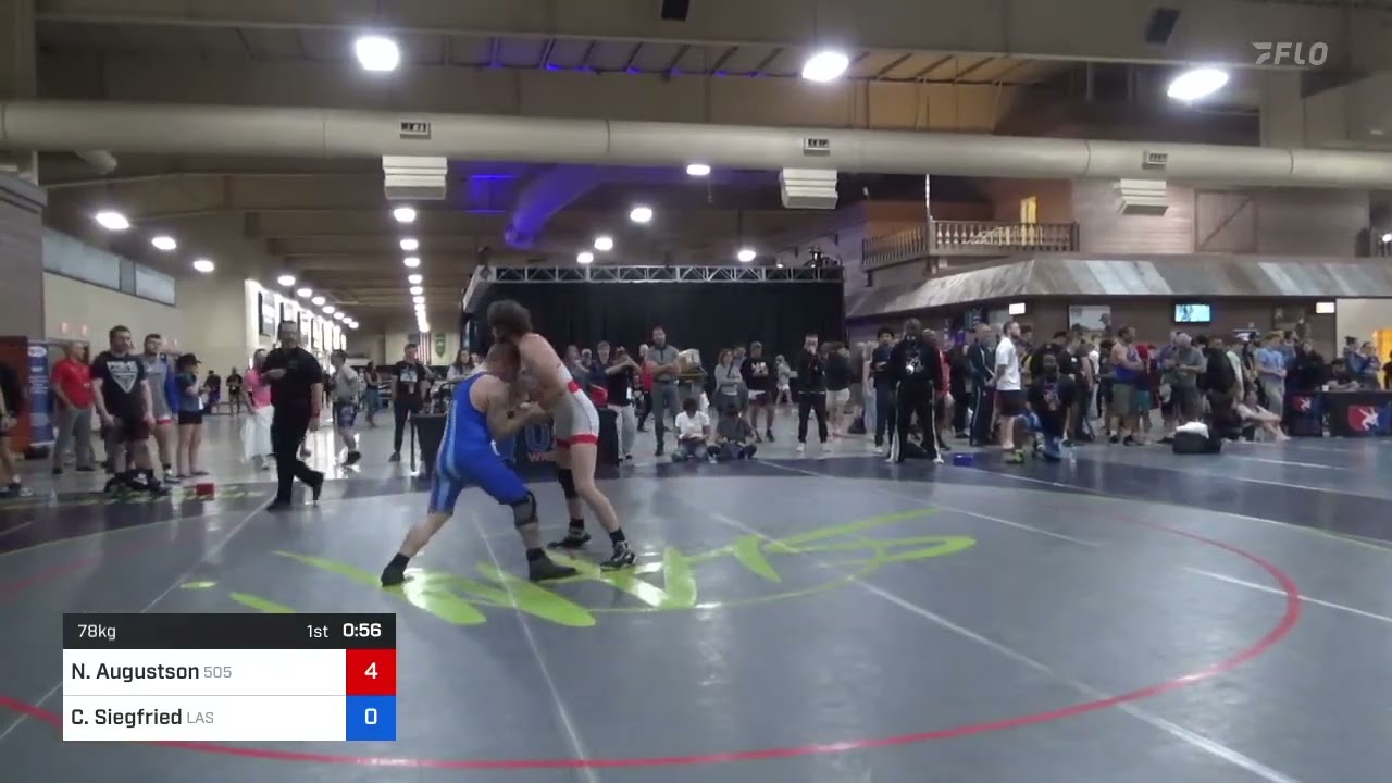 78 Kg Cons 8 #1 - Nathaniel Augustson, 505 Wrestling Club Vs Carl Siegfried, Las Vegas Wrestling C