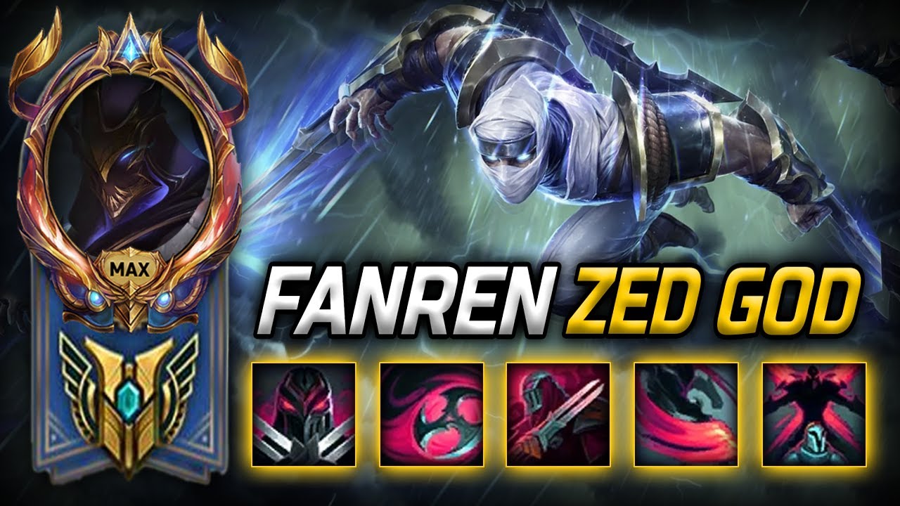 [ Fanren ] Zed Montage - God Level of Zed Plays 2024