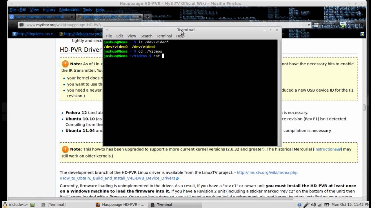 How To Record With The Hauppauge HD-PVR In Linux The Easy Way.