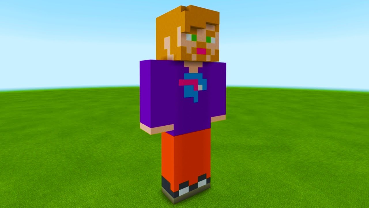 Minecraft: How To Make A MrBeast Statue