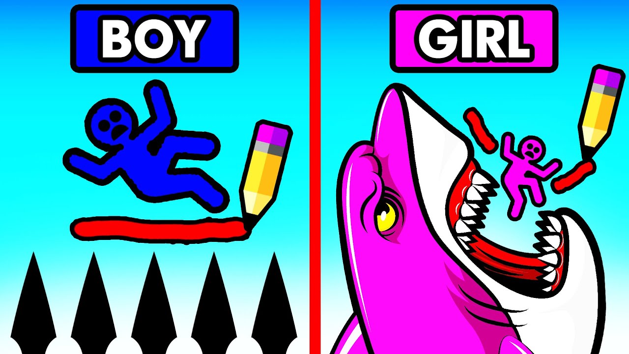 BOY vs GIRL STICKMAN SAVE
