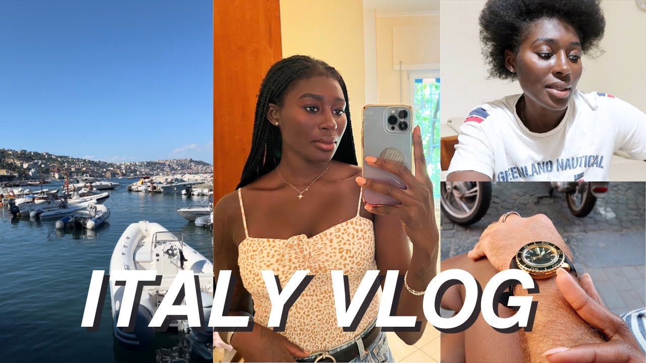 italy vlog 🇮🇹 | going to posillipo, vegan ice cream, taking out my box braids & MORE