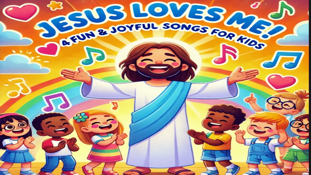 Jesus Loves Me! | 4 Fun & Joyful Bible Songs for Kids 